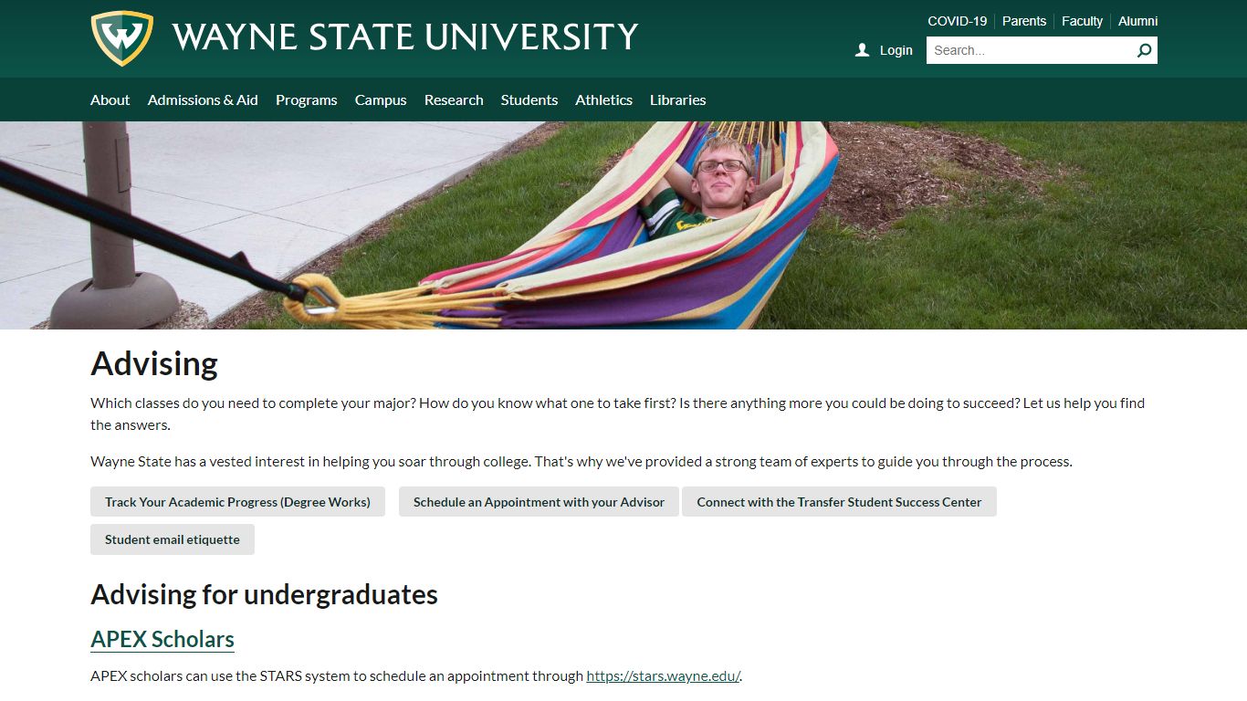 Advising - Wayne State University - Wayne State University